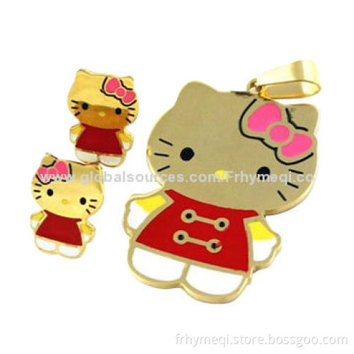 Cartoon Design Stainless Steel Jewelry Sets